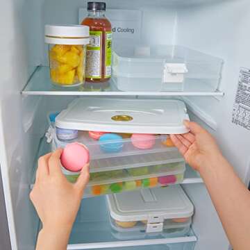 Nuanchu 4 Layer Dumpling Storage Box for Food Lovers