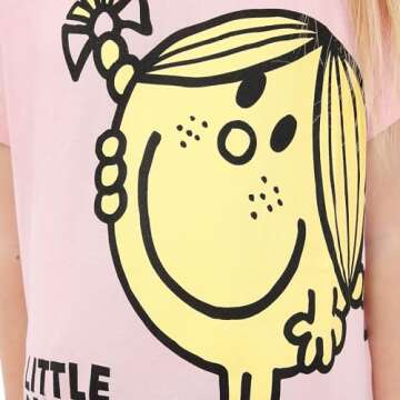 Mr. Men Little Miss Sunshine T Shirt | Summer Clothes for Girls | Cute Girl Clothes | Pink 3T