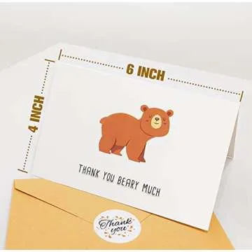 Biturat 48 Funny Thank You Cards Set for All Occasions