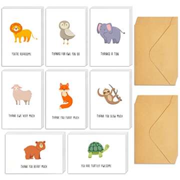 Biturat 48 Funny Thank You Cards Set for All Occasions