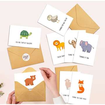Biturat 48 Funny Thank You Cards Set for All Occasions