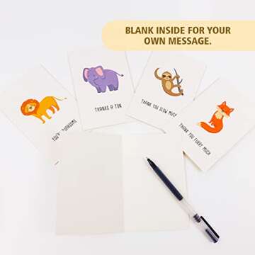 Biturat 48 Funny Thank You Cards Set for All Occasions