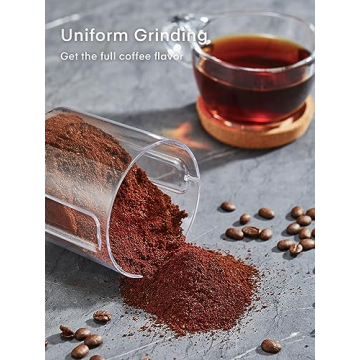 Electric Burr Coffee Grinder with Adjustable Settings, Aiheal