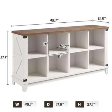 EnHomee 8 Cube Storage Organizer for Stylish Home Storage