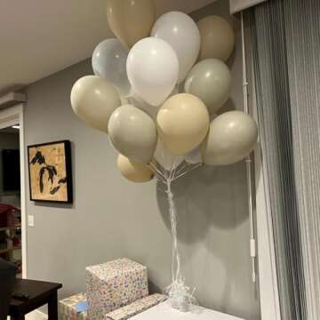 Elegant White Gold Balloons Pack for Every Celebration