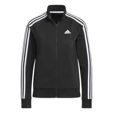 Adidas Women’s Essentials Slim Fit Track Top Jacket - Sustainable Fashion for Active Women