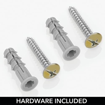 Stylish mDesign Farmhouse Magazine Wall Holder - Space Saver