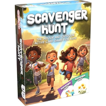 GOTROVO Active Kids Christmas Scavenger Hunt Game - Fun for Kids 4-8 with Indoor & Outdoor Activitie...