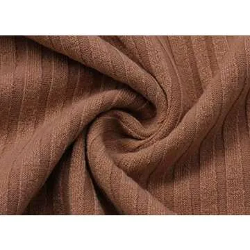 ZERMOM Women's Casual Sexy Bodycon Ribbed Tank Dress Scoop Neck Sleeveless Club Dresses