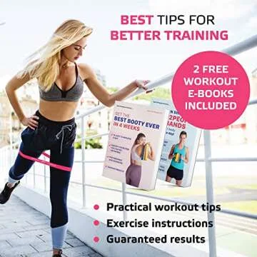 Resistance Band Set for Booty Building - 4 Pink Bands