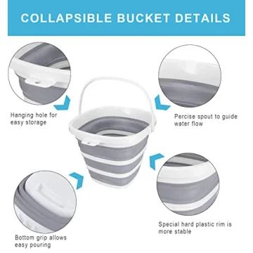 MontNorth Collapsible Basin Bucket Set of 2