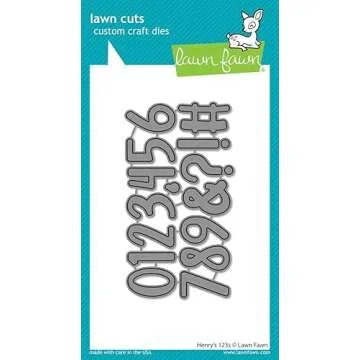 Lawn Fawn Henry's ABCs and 123s Dies Bundle for Crafting
