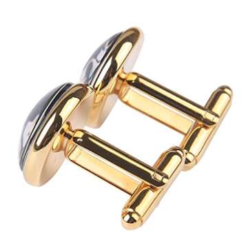 Cufflinks for Men World Map Cuff links Wedding Gifts for Father Grandfather Dad Tie Clip Bar (World ...