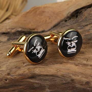 World Map Cufflinks for Men: Elegant Gift for Any Occasion