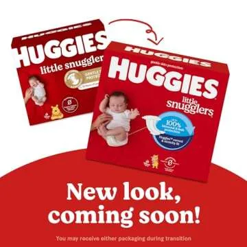 Huggies Newborn Diapers, Little Snugglers Newborn Diapers, Size Newborn (up to 10 lbs), 144 Count