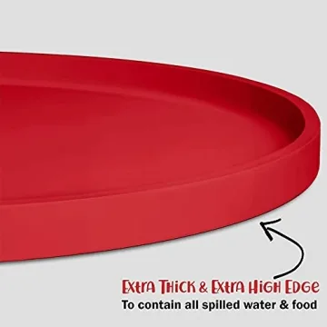 DogBuddy Waterproof Nonslip Dog Bowl Mat for Easy Cleanup