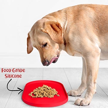 DogBuddy Waterproof Nonslip Dog Bowl Mat for Easy Cleanup