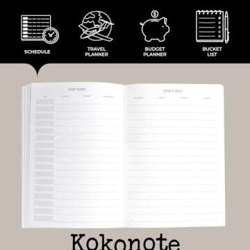 Kokonote Nordic Planner 2024-2025 | 12 Months A5 Academic Planner 2024-2025 Week To View | August 2024 - July 2025 | Planner 2024-2025 Daily Weekly and Monthly | Weekly Academic Planner