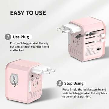 EPICKA Universal Travel Adapter: Charge Worldwide Easily
