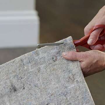 RUGPADUSA - Basics - 5'x7' - 1/4" Thick - Felt + Rubber - Non-Slip Rug Pad - Cushioning Felt for Added Comfort - Safe for All Floors and Finishes