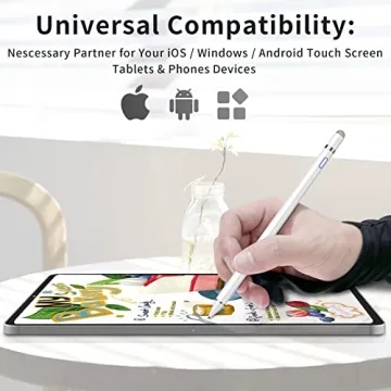 Rechargeable Active Stylus Digital Pen Fine Point Touch Screen