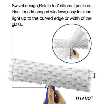 ITTAHO 53" Window Squeegee Cleaner for Streak-Free Cleaning