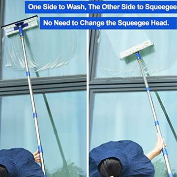 ITTAHO 53" Window Squeegee Cleaner for Streak-Free Cleaning