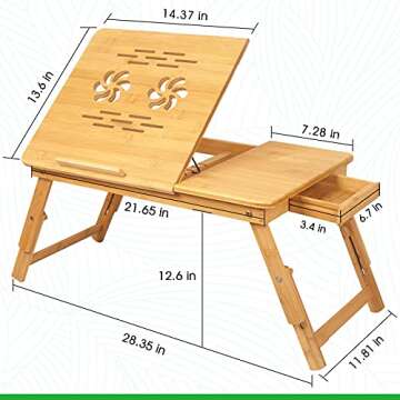 Portable Lap Desk for Bed & Couch - Multipurpose Mini Table
