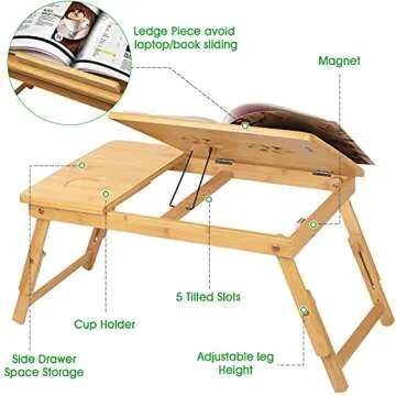 Portable Lap Desk for Bed & Couch - Multipurpose Mini Table