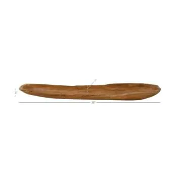 Deco 79 Rustic Wood Tray – Perfect Home Decor Centerpiece