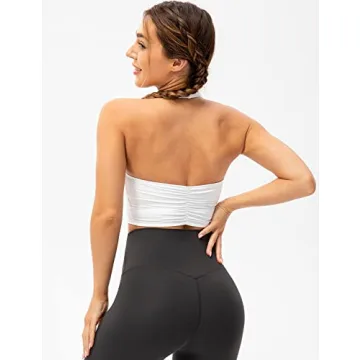 Lavento Halter Sports Bra Comfortable Yoga Workout Top