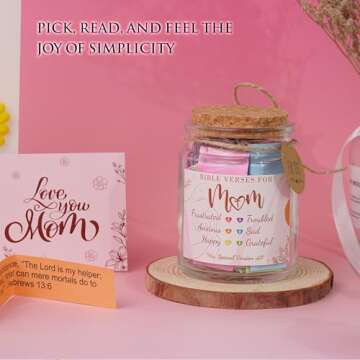 Inspirational Bible Verse Jar - Ideal Christian Gift for Women