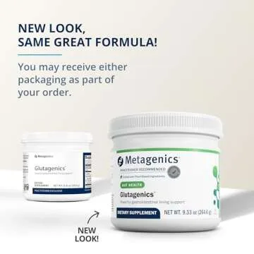 Metagenics Glutagenics - for Immune Support, Gut Health & Proper Digestion* - with L-Glutamine, Aloe Powder & DGL - Amino Acid Supplement for Men & Women - 60 Servings - 9.33 Oz