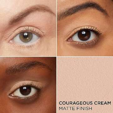 IT Cosmetics Superhero No-Tug Waterproof Eyeshadow Stick, Courageous Cream - Warm Matte Ivory - Long...