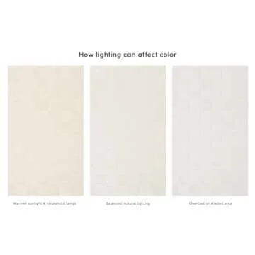 Revival Rugs Willow 8'x10' Washable Area Rug for Living Room Bedroom - 100% Recycled Oeko-TEX Certified, Medium Pile, Beige, Cream