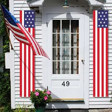 Patriotic American Flag Banners for 4th of July Decor
