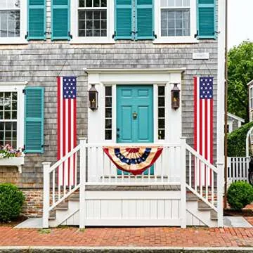 Patriotic American Flag Banners for 4th of July Decor