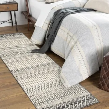 Nailttos Moroccan Washable Runner Rug - Cozy Non-Slip Design