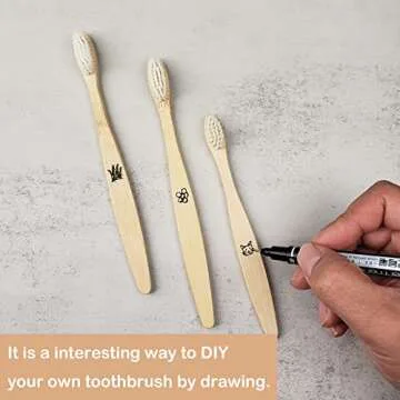 SEVENHEAD Bamboo Toothbrushes - Eco Friendly & Soft Bristles