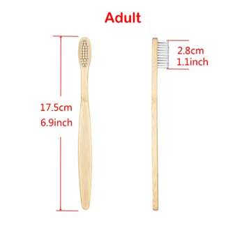 SEVENHEAD Bamboo Toothbrushes - Eco Friendly & Soft Bristles