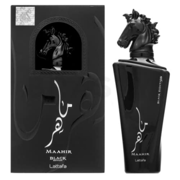 Lattafa Perfumes Maahir Black Edition Unisex Eau de Parfum Spray 3.4 Ounce