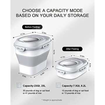 Somkaco Airtight Dog Food Storage Container with Wheels