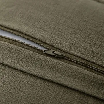 Linen Fringed Decorative Pillow Cover for Cozy Comfort