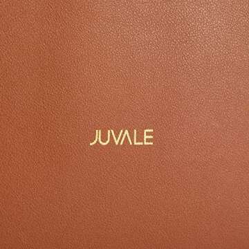 Juvale 2 Pack Faux Leather Foldable Storage Bins with Handles, Collapsible Baskets for Home Organization (Brown, 10 x 6.5 In)