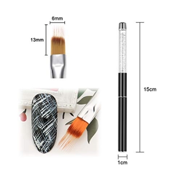 LWBTOSEE Nail Ombre Brush for Stunning Nail Art