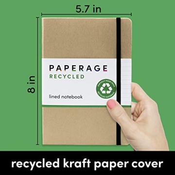Elegant Eco-Friendly Recycled Journal Notebook for Creatives