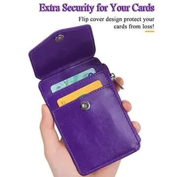 Teskyer Badge Holder with Zip Pocket - Stylish & Functional