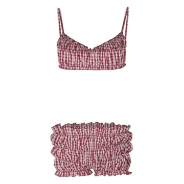 Hesaco Leopard Print Tops & Bloomer Shorts Y2k Beach Set