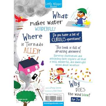 Little Hippo Books Curious Questions About Weather | Kid's Learning Books About Weather and Nature |...