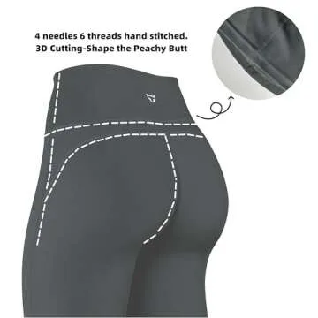 TomTiger Flare Leggings for Women Bootcut Yoga Pants with Tummy Control High-Waisted and Wide Leg (Bootcut Dark Gray,L)